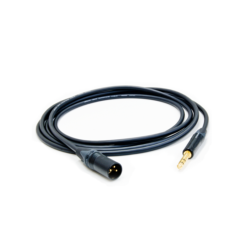 KVOX/MOGAMI 2549 ラインケーブル XLRオス – TRS (黒)【★即納可能★】